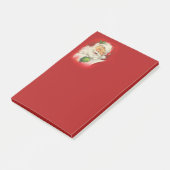 Vintager Weihnachtsmann Post-it Klebezettel (angewinkelt)