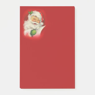 Vintager Weihnachtsmann Post-it Klebezettel