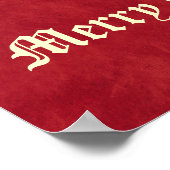 Vintager Weihnachtsmann Poster (Ecke)