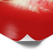 Vintager Weihnachtsmann Poster (Ecke)