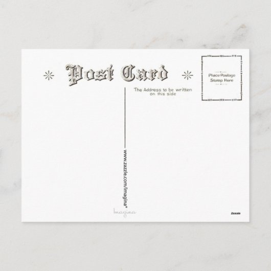 Vintager Weihnachtsmann Postkarte (Rückseite)