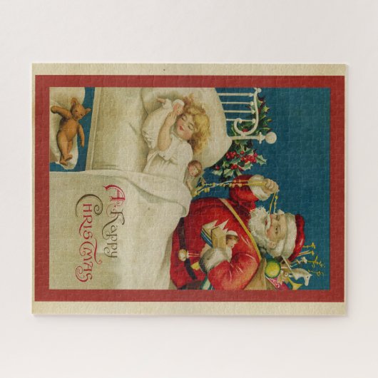 Vintager Weihnachtsmann Puzzle (Horizontal)