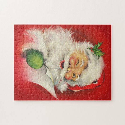 Vintager Weihnachtsmann Puzzle (Horizontal)