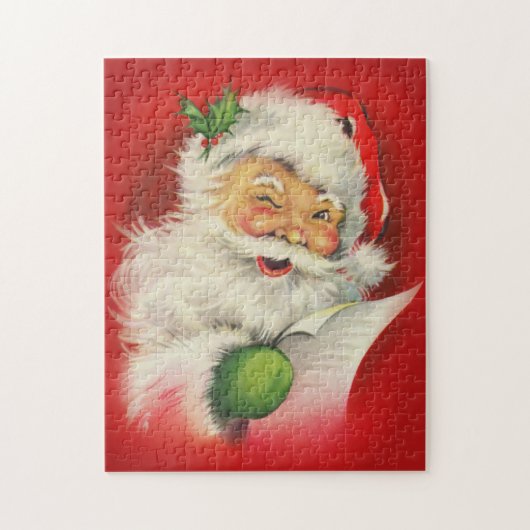 Vintager Weihnachtsmann Puzzle (Vertikal)