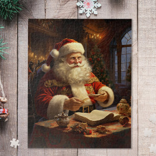 Vintager Weihnachtsmann Puzzle
