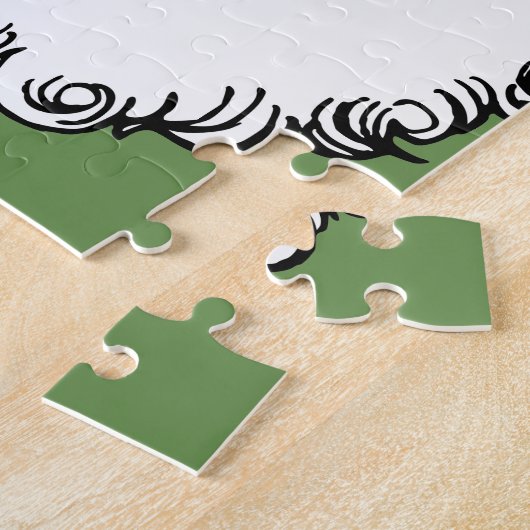 Vintager Weihnachtsmann Puzzle (Seite)