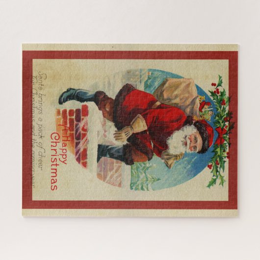 Vintager Weihnachtsmann Puzzle (Horizontal)