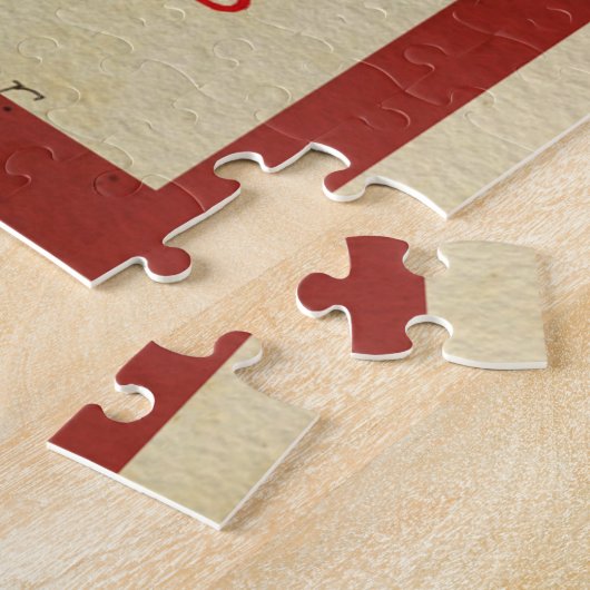 Vintager Weihnachtsmann Puzzle (Seite)