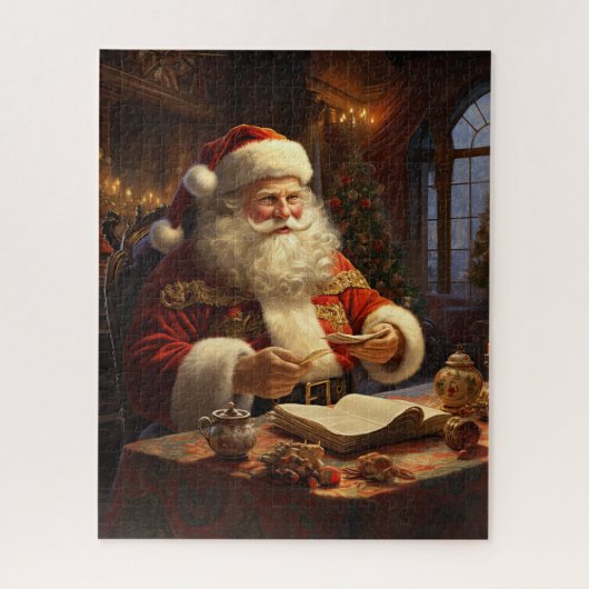 Vintager Weihnachtsmann Puzzle (Vertikal)