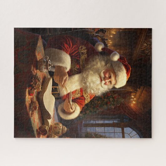 Vintager Weihnachtsmann Puzzle (Horizontal)