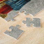 Vintager Weihnachtsmann Puzzle (Seite)