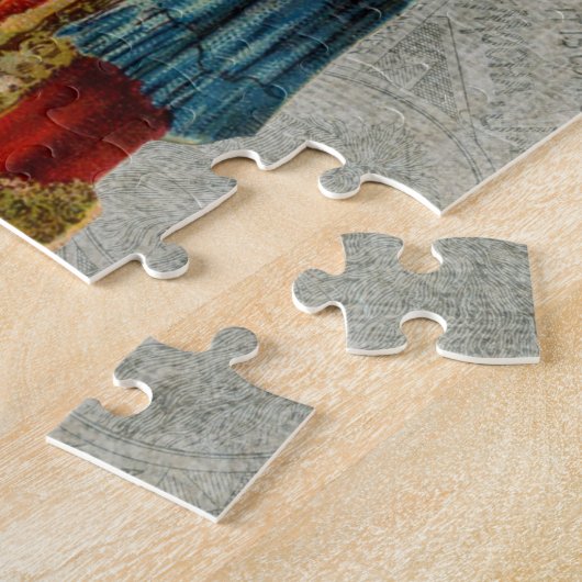 Vintager Weihnachtsmann Puzzle (Seite)