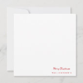 Vintager Weihnachtsmann Retro Weihnachtskarte Einladung (Rückseite)