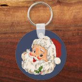 Vintager Weihnachtsmann Schlüsselanhänger (Vorderseite)