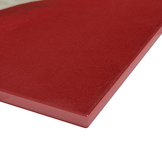 Vintager Weihnachtsmann Schneidebrett (Ecke)