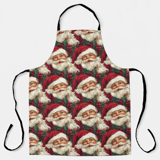Vintager Weihnachtsmann Schürze (Vorderseite)