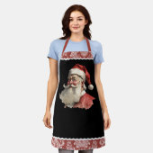 Vintager Weihnachtsmann Schürze (Getragen)