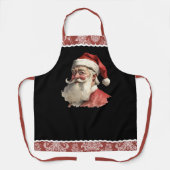 Vintager Weihnachtsmann Schürze (Vorderseite)