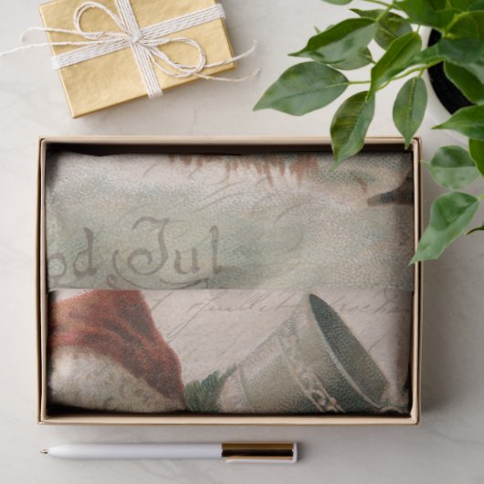 Vintager Weihnachtsmann Seidenpapier (Geschenk)