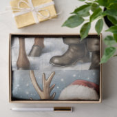 Vintager Weihnachtsmann Seidenpapier (Geschenk)