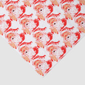 Vintager Weihnachtsmann Seidenpapier (Ausschnitt)