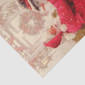 Vintager Weihnachtsmann Seidenpapier (Ausschnitt)