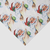 Vintager Weihnachtsmann Seidenpapier (Detail)