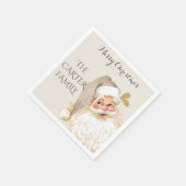 Vintager Weihnachtsmann Serviette (Ecke)