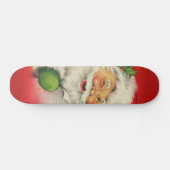Vintager Weihnachtsmann Skateboard (Horizontal)