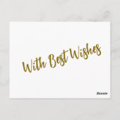 Vintager Weihnachtsmann Sleigh Rentier Postkarte (Rückseite)