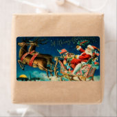 Vintager Weihnachtsmann Sleigh Weihnachtsfeiertag (Insitu)