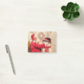 Vintager Weihnachtsmann Snowman Weihnachten Post-it Klebezettel (Büro)