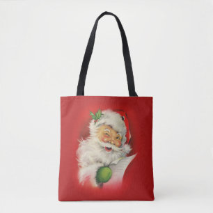 Vintager Weihnachtsmann Tasche