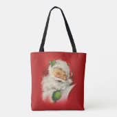 Vintager Weihnachtsmann Tasche (Rückseite)