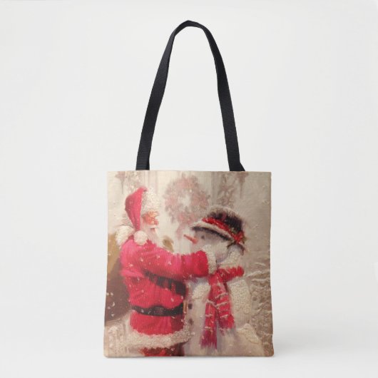 Vintager Weihnachtsmann Tasche (Vorderseite)