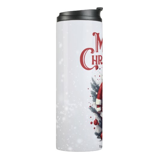 Vintager Weihnachtsmann Thermosbecher (Nach links gedreht)