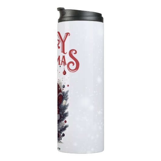 Vintager Weihnachtsmann Thermosbecher (Nach rechts gedreht)