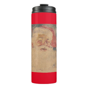 Vintager Weihnachtsmann Thermosbecher