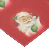 Vintager Weihnachtsmann Tischdecke (Schrägansicht)