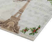 Vintager Weihnachtsmann über Paris Schneidebrett (Ecke)