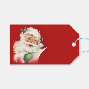 Vintager Weihnachtsmann überarbeitet! Geschenkanhänger