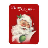 Vintager Weihnachtsmann überarbeitet! Magnet (Vertikal)