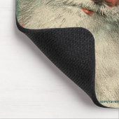 Vintager Weihnachtsmann und Kindervater Weihnachts Mousepad (Ecke)