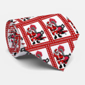 Vintager Weihnachtsmann und Kohlenstöckner Krawatte (Gerollt)