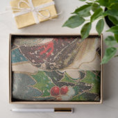 Vintager Weihnachtsmann und Mistletoe Seidenpapier (Geschenk)