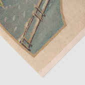 Vintager Weihnachtsmann und Mistletoe Seidenpapier (Ausschnitt)