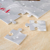 Vintager Weihnachtsmann und sein Schlitten Puzzle (Seite)