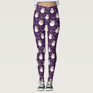 Vintager Weihnachtsmann und Sterne Leggings