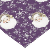 Vintager Weihnachtsmann und Sterne Mittelgroßer Tischläufer (Ecke)