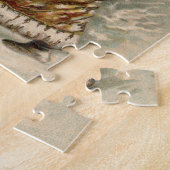 Vintager Weihnachtsmann und Weihnachtsbaum Puzzle (Seite)